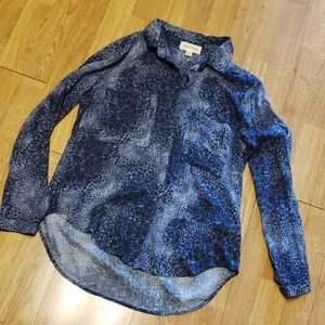 Cloth & Stone button front star print shirt RARE